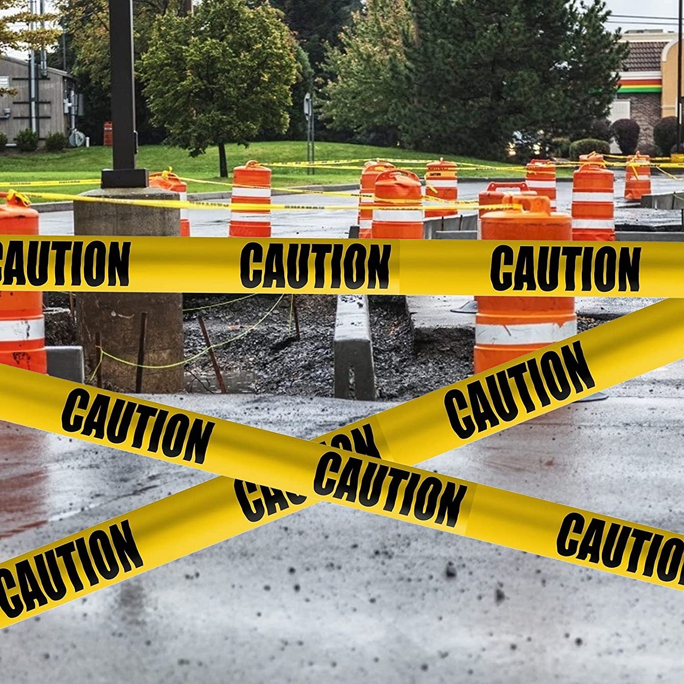 Caution Barricade tape